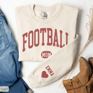 Football Mom Sweatshirt,Football Game Day Sweatshirt,Cute Football Season Sweatshirt, Football Gift Sweatshirt,Gift For Football Lover Mom