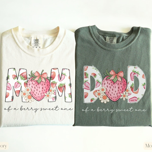 Berry First Birthday Matching Family Shirt,Strawberry 1st Birthday Shirt,Berry First Birthday Shirt Mama,Mama Daddy Strawberry Shirt