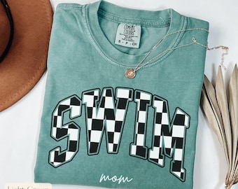 Swim Shirt Comfort Colors,Swim Mama Shirt,Personalized Gift Swim Mom,Swimming Mom Gift,Swim Mom Shirt Funny,Custom Swim Shirt,Swimming Shirt
