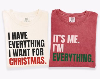 Christmas Couple Matching Shirts,All I Want For Christmas Shirts,Christmas Matching Tshirts,Xmas Party Couple,Couples Christmas Shirts
