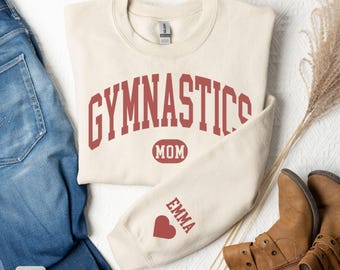 Gymnastics Mom Sweatshirt,Gymnastics Mama Gift, Gymnastics Sweatshirt Gift, Gymnast Mama Sweatshirt,Gift for Gymnastics Mom,Sports Mom Shirt