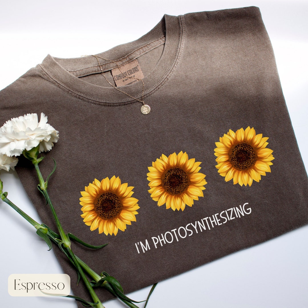 Sunflower Comfort Colors Shirt, Sunflower Summer Shirt, Sunflower Lover ...