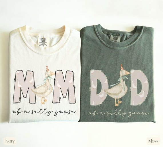 One Silly Goose 1st Birthday Matching Family Shirt, Goose Birthday First Birthday, Mama Goose Shirt,Custom Goose Shirt, Silly Goose Shirt