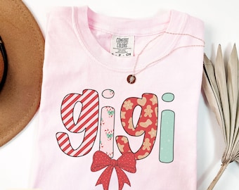 Comfort Colors Gigi Shirt,New Gigi Gift,Gigi Tee,Gigi TShirt,Gift For Gigi ,Pregnancy Announcement,Pregnancy Reveal to Gigi, Gigi Gifts
