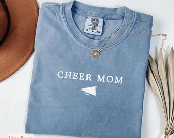 Custom Cheer Mom Shirt, Cheer Mom Comfort Colors, Cheer Mama Tee, Personalized Gift for Cheer Mom, Cheer Gifts, Cheer Mom Shirt, Cheer Tee
