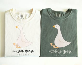 One Silly Goose 1st Birthday Matching Family Shirt, Goose Birthday First Birthday, Mama Goose Shirt,Custom Goose Shirt, Silly Goose Shirt