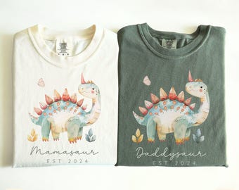 Daddysaurus Birthday Shirt,Daddy Dino Shirt, Birthday Dinosaur Shirts Mamasaurus Dadasaurus,Matching Family Dinosaur Birthday Shirts,Dad Tee