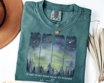 Comfort Colors Religious Shirt, If The Stars Were Made To Worship Shirt, Comfort Colors Christian Shirt, Bible Verse Shirt, Faith Shirt