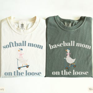 Comfort Colors Softball Mom Shirt,Gift for Softball Lover Mom,Softball Bow Shirt,Custom Softball Shirt,Funny Softball Shirt,Softball Gifts