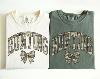 Coquette Hunting Shirt,Hunting Wife Shirt,Hunting Season Wife Shirt,Hunting Lover Deer & Duck TShirt,Gift for Hunters, Hunter's Wife Shirt