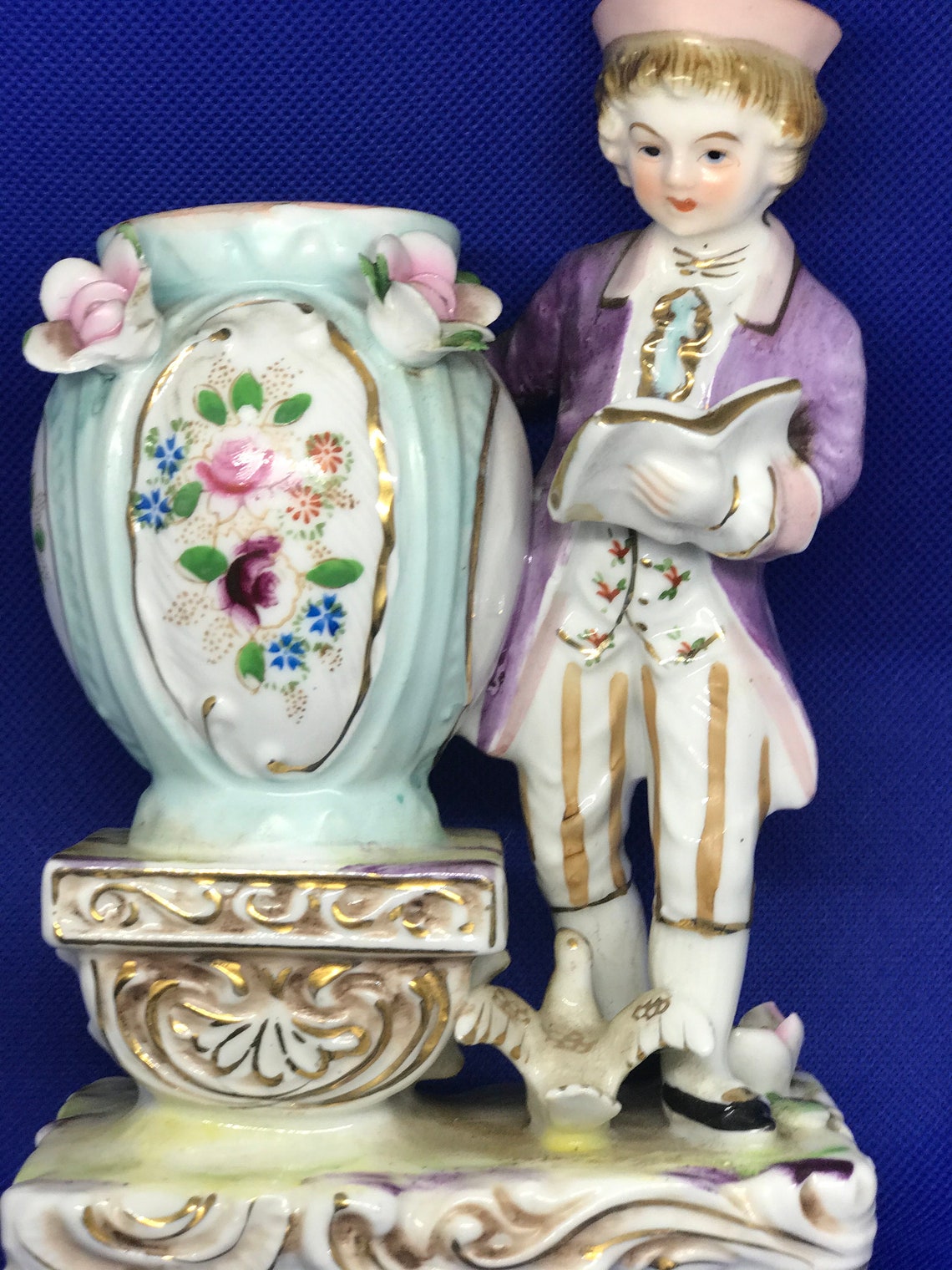 Vintage Camille Naudot French Porcelain Colonial Figurine Etsy