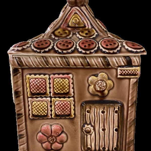 Ceramic Decorative GingerBread House Cookie Jar