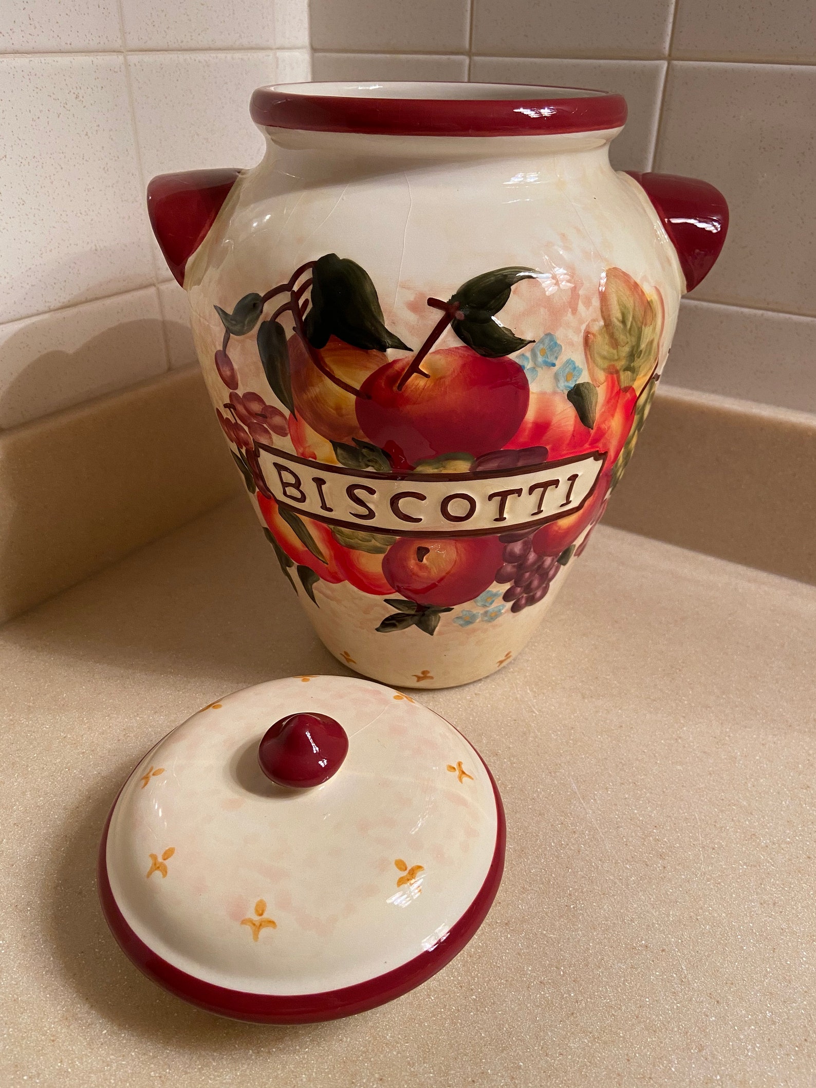 Two Nonnis Biscotti Cookie Jars Etsy