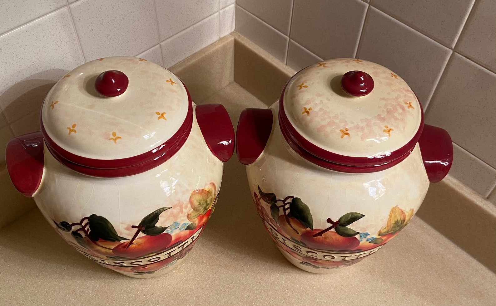Two Nonnis Biscotti Cookie Jars Etsy