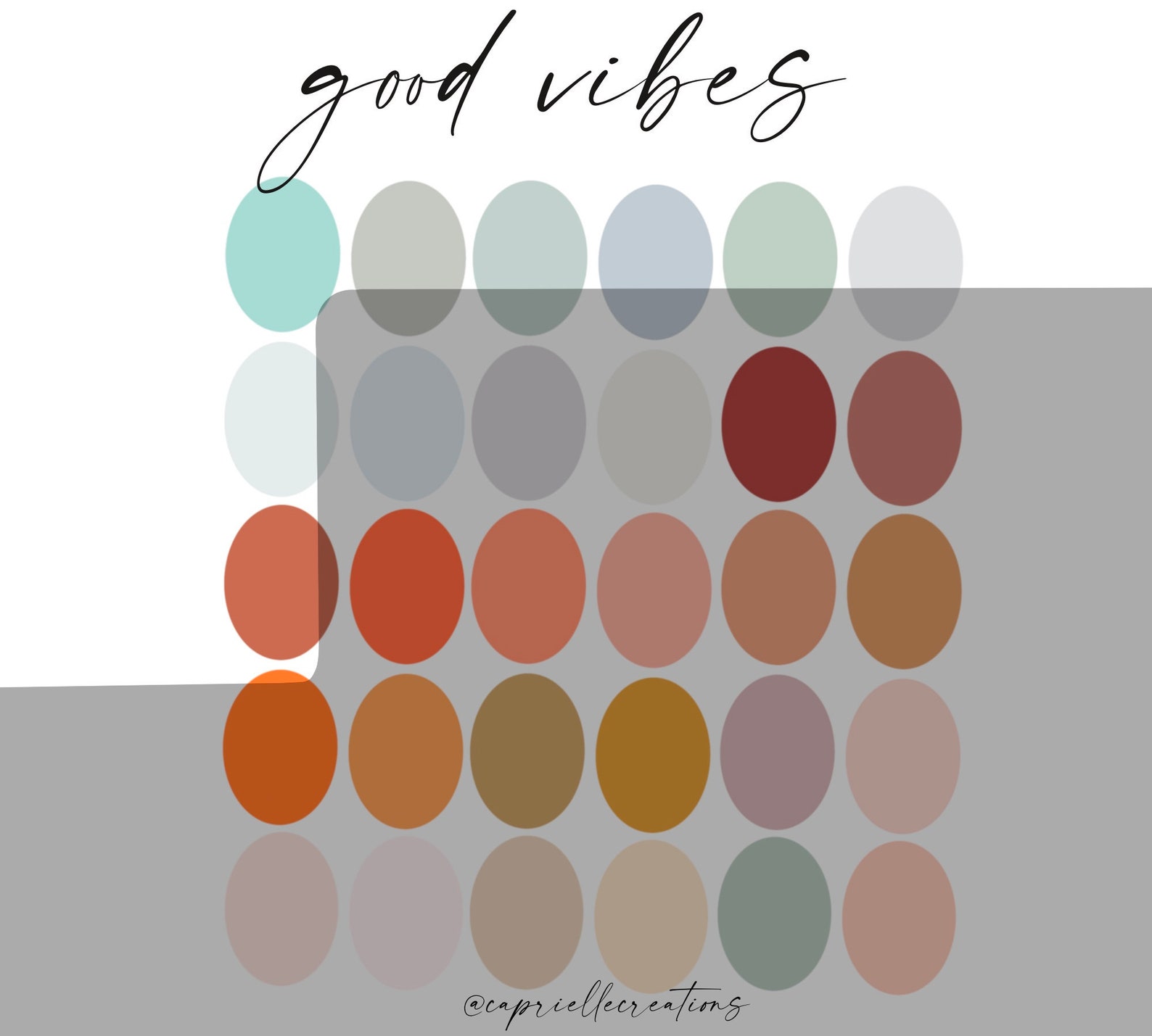 Good Vibes Color Palette Etsy