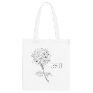 ESTJ Flower Tote Bag, Personality Type, MBTI, Myers Briggs Type Indicator, Personality Tote Bag, Typology Print, ESTJ Print, mbti Gift
