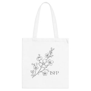 ISFP Flower Tote Bag, Personality Type, MBTI, Myers Briggs Type Indicator, Personality Tote Bag, Typology Print, ISFP Print, mbti Gift