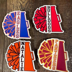 Custom Bogg bag charms, cheer, cheerleader, football, bag accessories, Bogg bag hardware