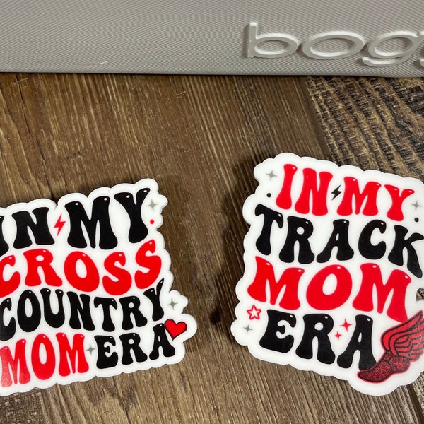 Custom color option***Bogg bag charms, track mom, cross country, In my era, Bogg bag charm accessory, Bogg bag hardware