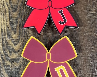 Custom colors cheer charm, Bogg bag charms, cheer, cheerleader, cheer bow, football, bag accessories, Bogg bag hardware