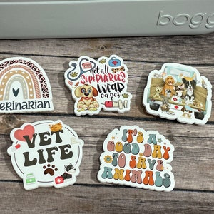 Veterinarian Bogg Bag Charm, Waterproof Acrylic Accessory