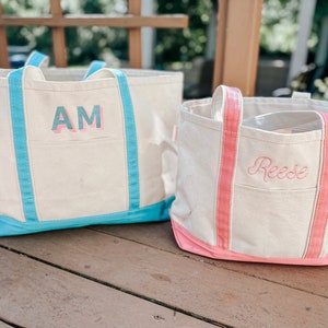 Embroidered Personalized Canvas Tote Bag