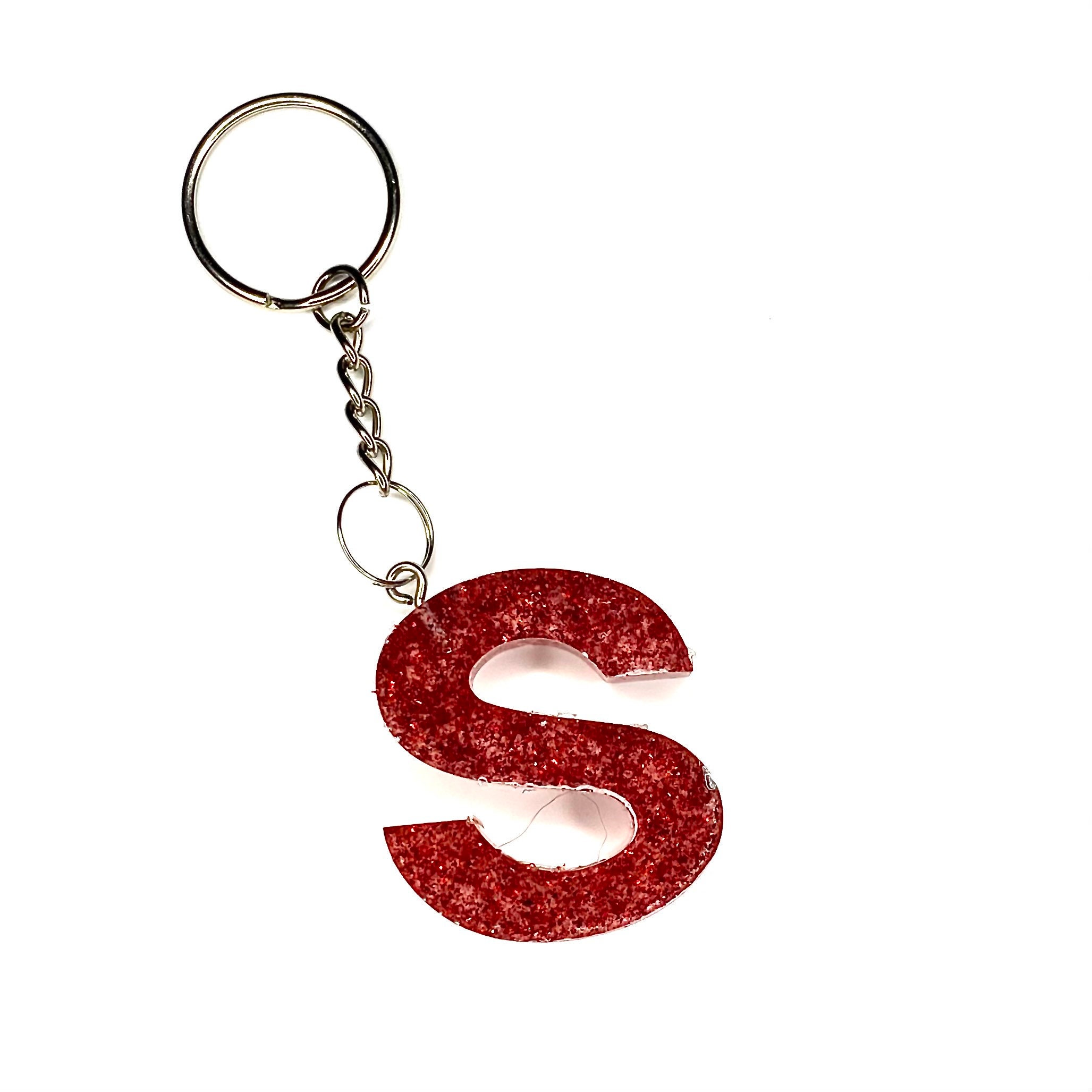 Initial Keychain Etsy
