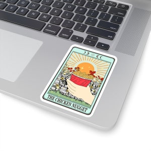 Huhn Nugget Tarot Aufkleber, sarkastische Aufkleber, lustige Aufkleber, Geschenk für sie, Freundgeschenk