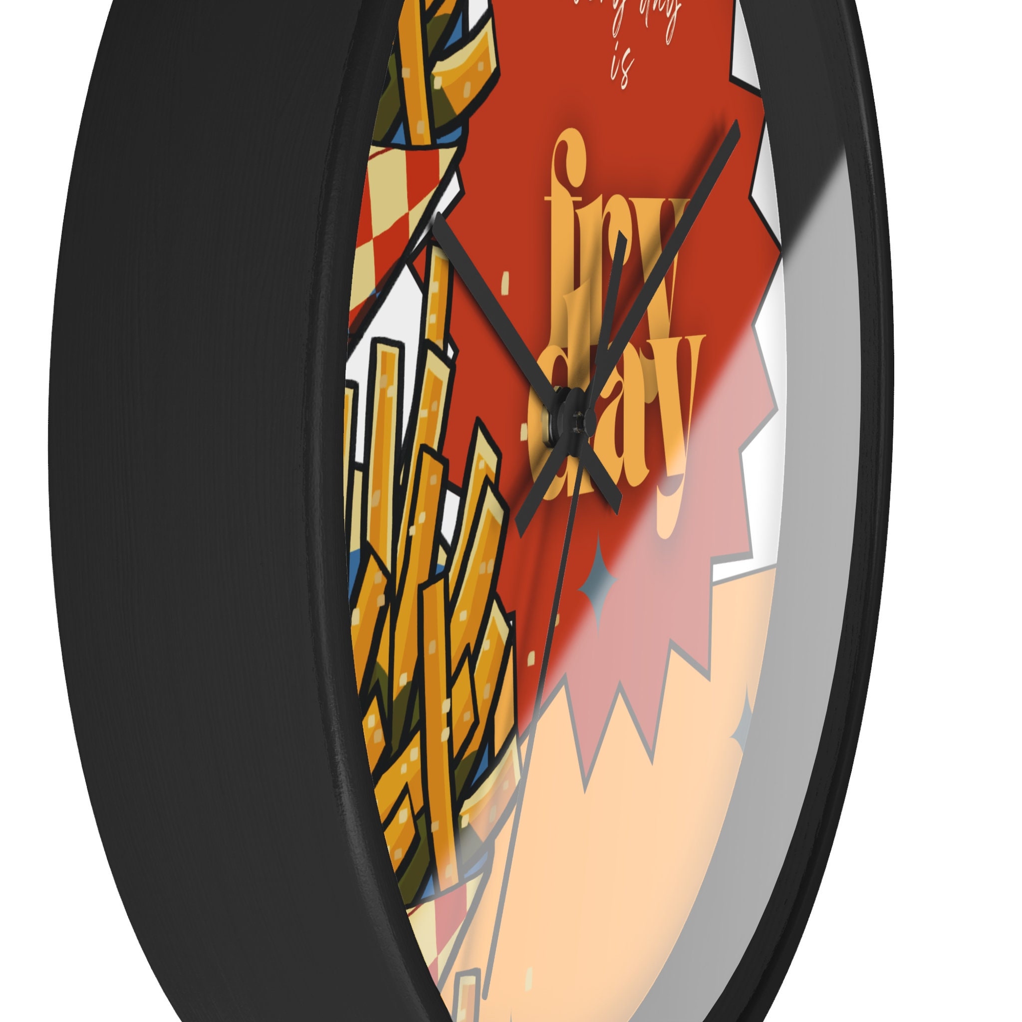 French Fry Wall Clock, Unique Gifts for Women Men, Funny French Fry ...