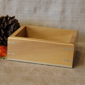 Decorative Wood Box, Small storage box mahogany 83, Reclaimed wood, Box Keepsake, Small decorative box, Dad gift, Box from reclaimed wood