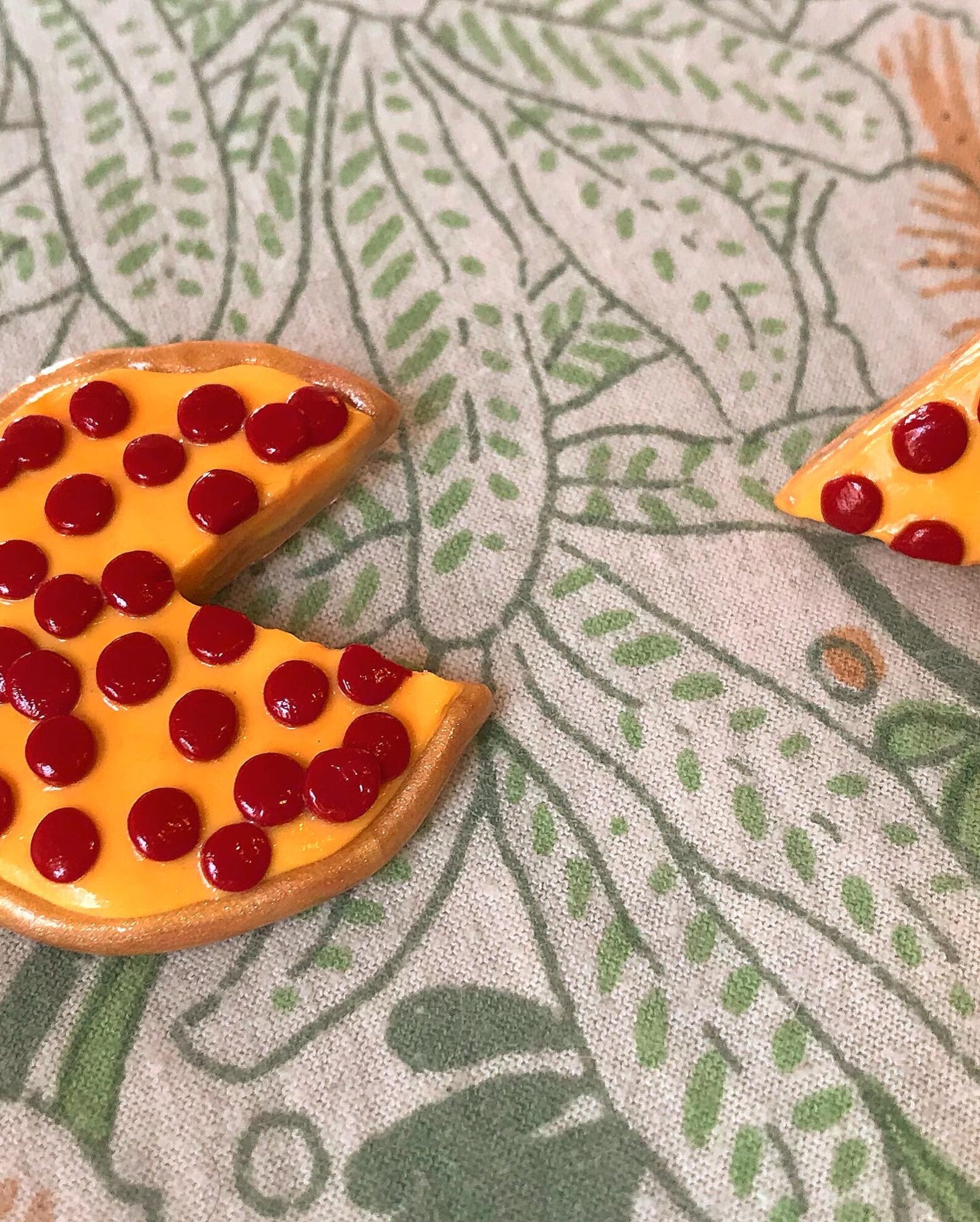 Pizza Pin Set includes 2 Pins Pizza Slice Pin Pepperoni Etsy