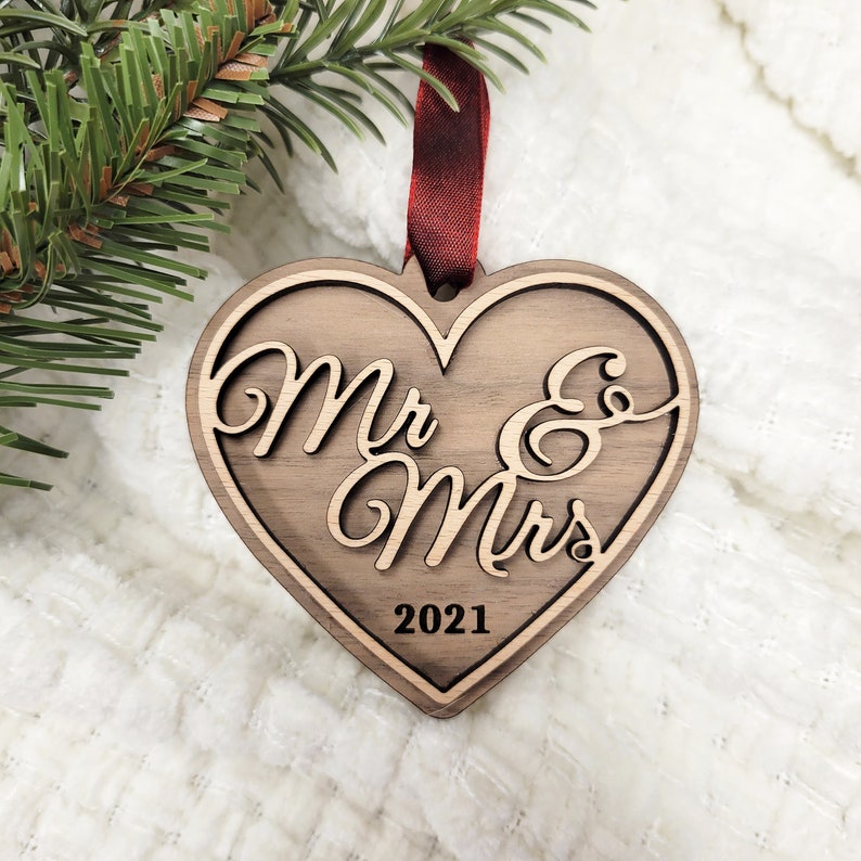 Mr And Mrs Christmas Ornament 