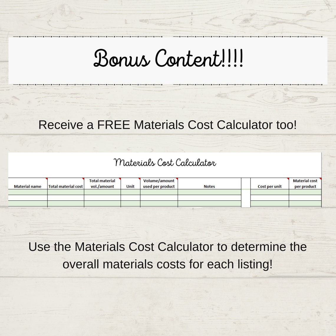Etsy Cost/profit Calculator US Version Etsy Fees Calculator Etsy