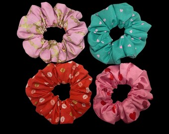 Valentines Day, hair scrunchie. No tug on your hair and very comfortable to wear!