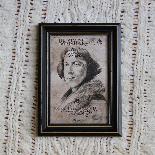 Oscar Wilde Portrait Bookmark/Postcard Print // Double-Sided // Graphite Drawing