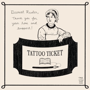 Carolyn Marie Reads - Tattoo Ticket!