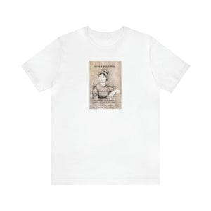Jane Austen Portrait & Quote - Unisex Jersey Short Sleeve Tee