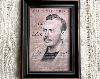 John Steinbeck Portrait Bookmark/Postcard Print // Double-Sided // Graphite Drawing