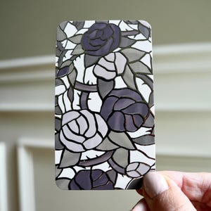These Roses Have Thorns // double-sided mini bookmark // with silver-foil