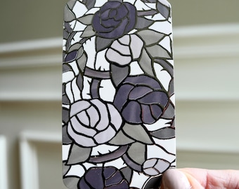 These Roses Have Thorns // double-sided mini bookmark // with silver-foil