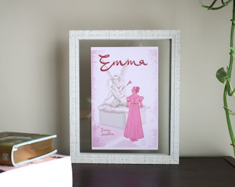 Emma by Jane Austen Cover Art Print // (re)designed by Carolyn Marie Castagna