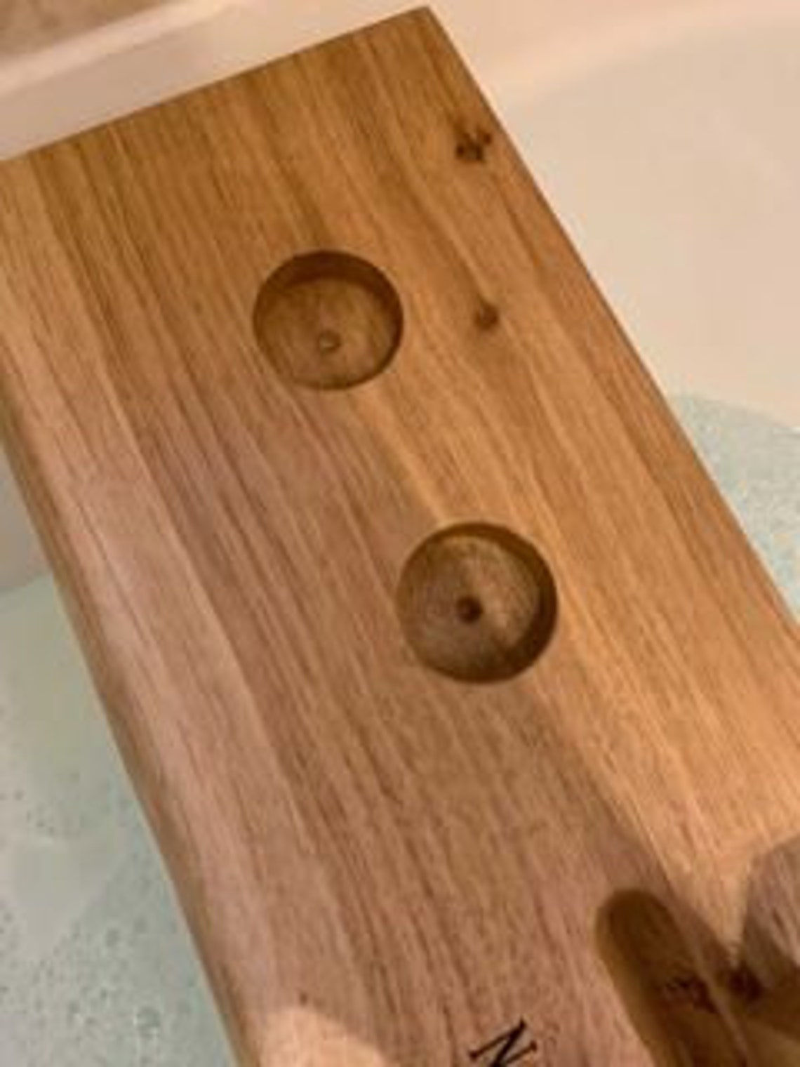 SOLID OAK Bath Tray / Caddy Free Personalisation Bath Tray Etsy UK