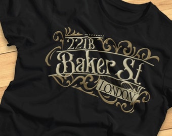 221B Baker Street - Lustiges Sherlock Holmes - T-Shirt