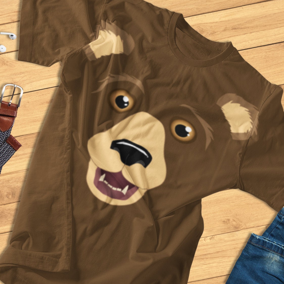 Cute Brown Bear - Simple Costume - Unisex T-Shirt