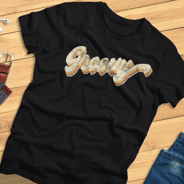 Groovy - Retro, Hip, Ironic, Funny - T-Shirt