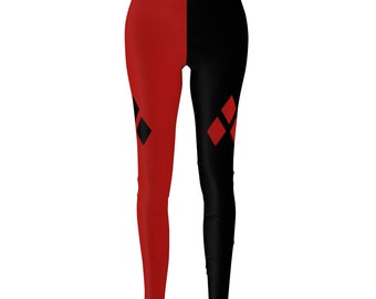 Harlequin Red & Black - BTAS, Halloween Costume, Casual Leggings