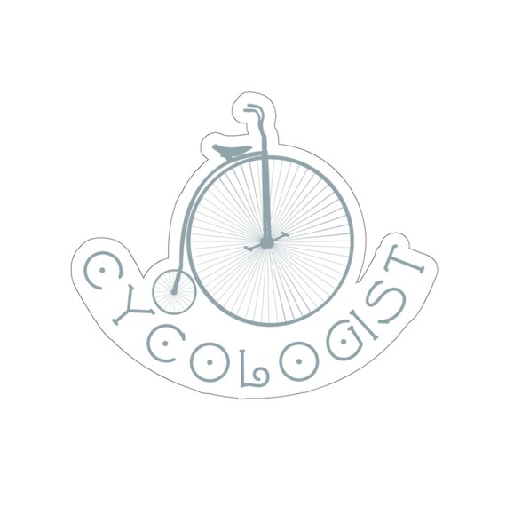 Cycologist Funny Bicycle Racer Kiss-Cut Sticker Biker Cyclist
