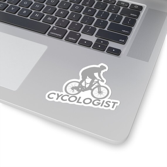 Cycologist Funny Bicycle Racer Kiss-Cut Sticker Biker Cyclist