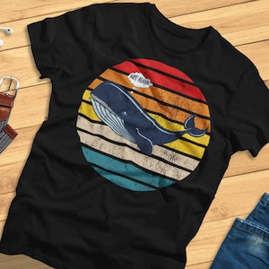 Retro - Walvis denken "Niet weer!" - Grappige walvis, Vintage - T-Shirt