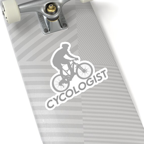 Cycologist Funny Bicycle Racer Kiss-Cut Sticker Biker Cyclist
